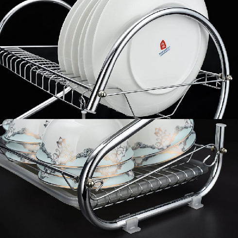 Over Sink Storage Shelf, Display Kitchen Dish Drying Rack.